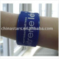 Reflective snap bracelet in assorted colors and customized logo